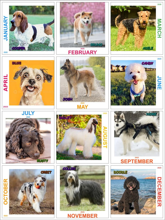Customized Calendar - Blue