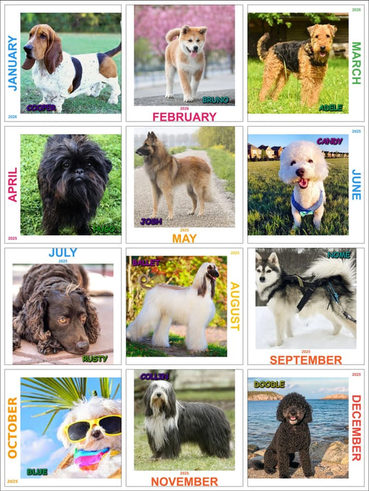 Customized Calendar - Blue