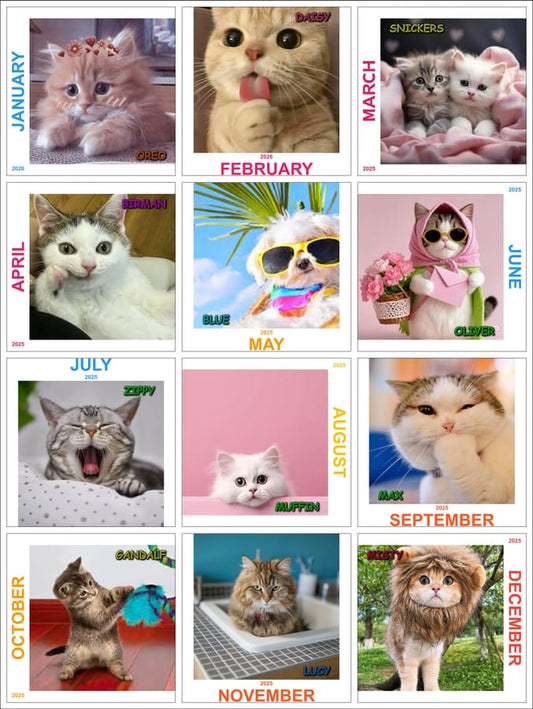 Customized Calendar - Blue